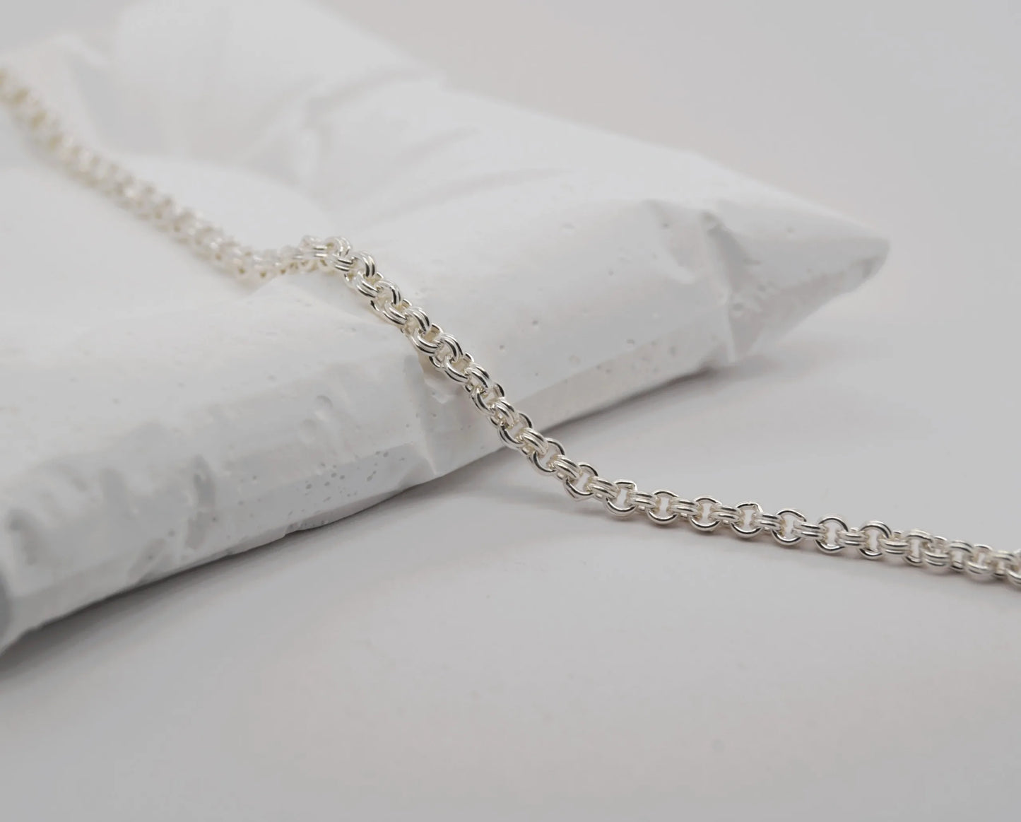 Medium Double Cable Silver Chain