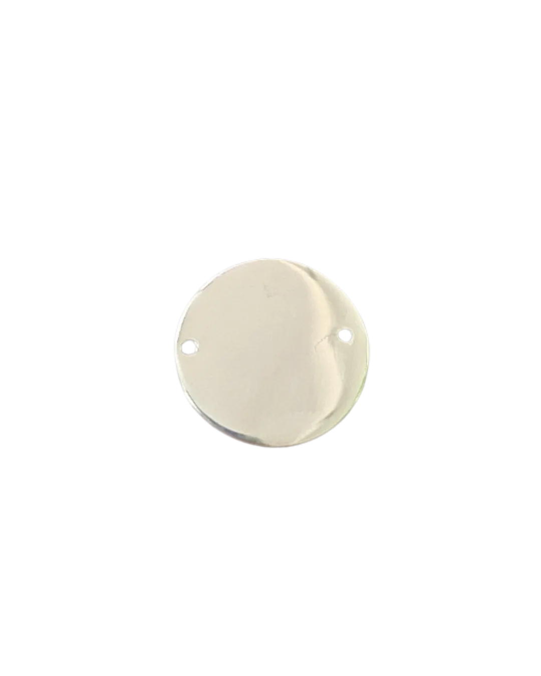 Sterling Silver Circle Blank Charm