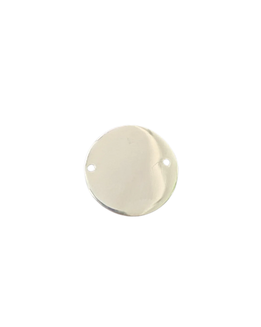 Sterling Silver Circle Blank Charm