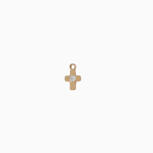 Bling Small Cross Charm