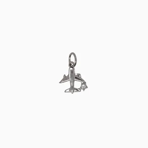 Silver Plane / Travel Charm