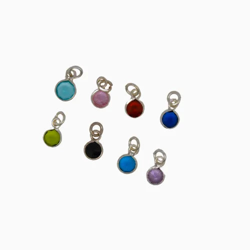 Silver Birthstone Charm