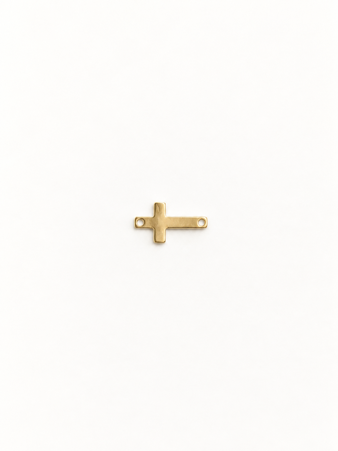 Gold Cross Connector Gold Filled