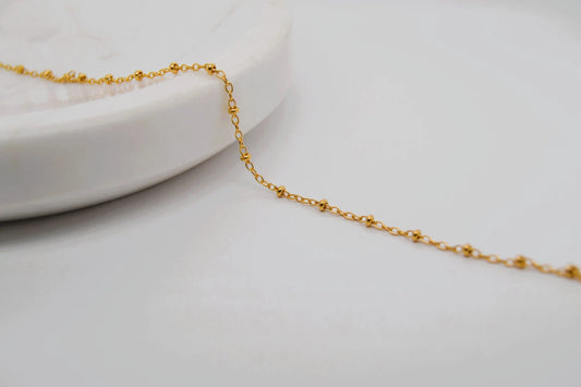 Beaded Gold Filled Chain