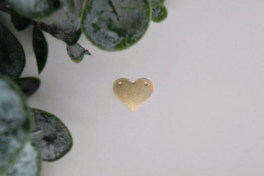 Gold Filled Blank Heart Connecter