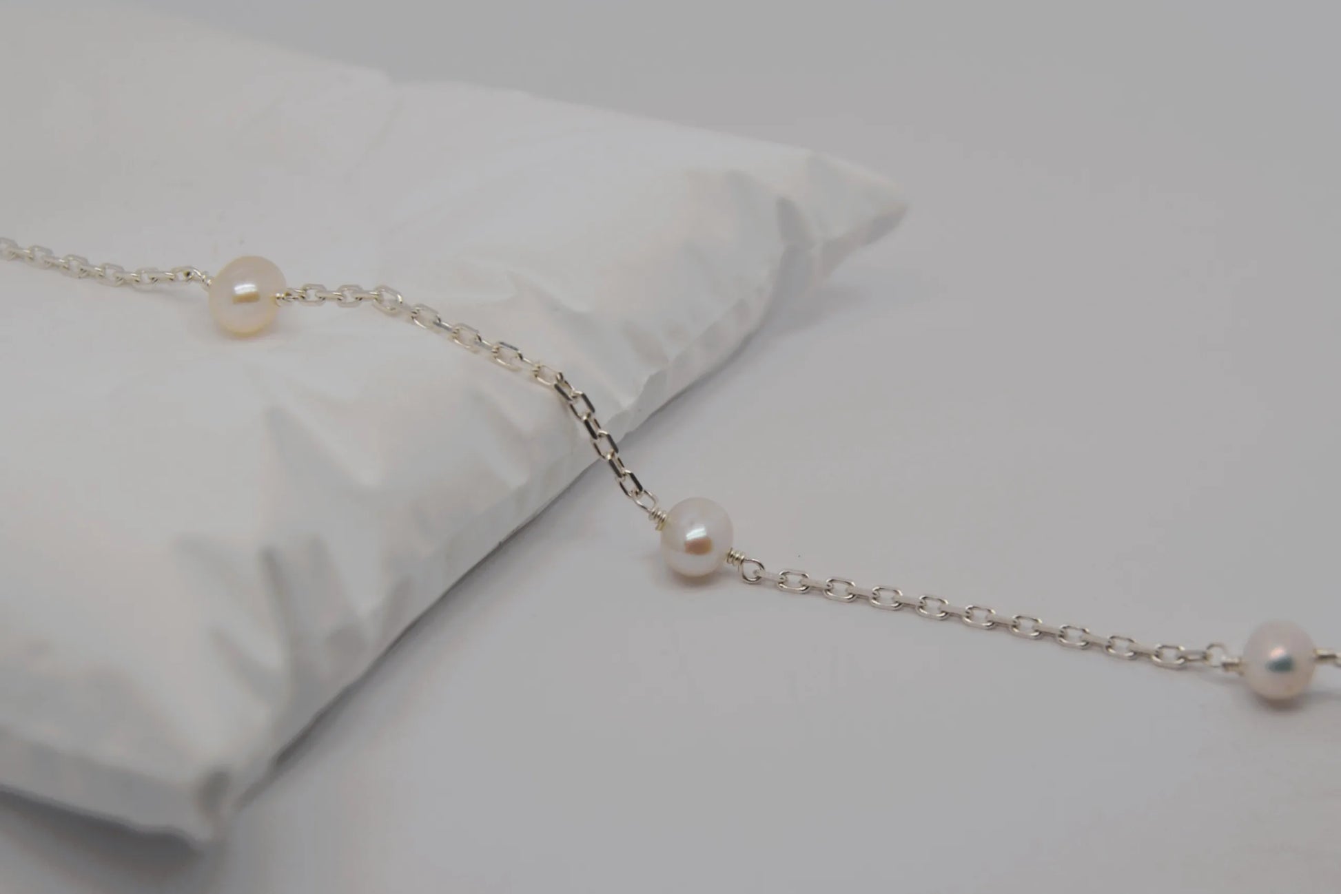 Sterling Silver Pearl Chain