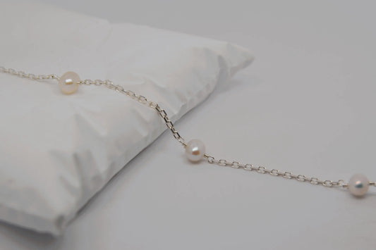 Sterling Silver Pearl Chain