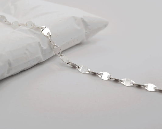 Fancy Lip Chain 925 Sterling Silver