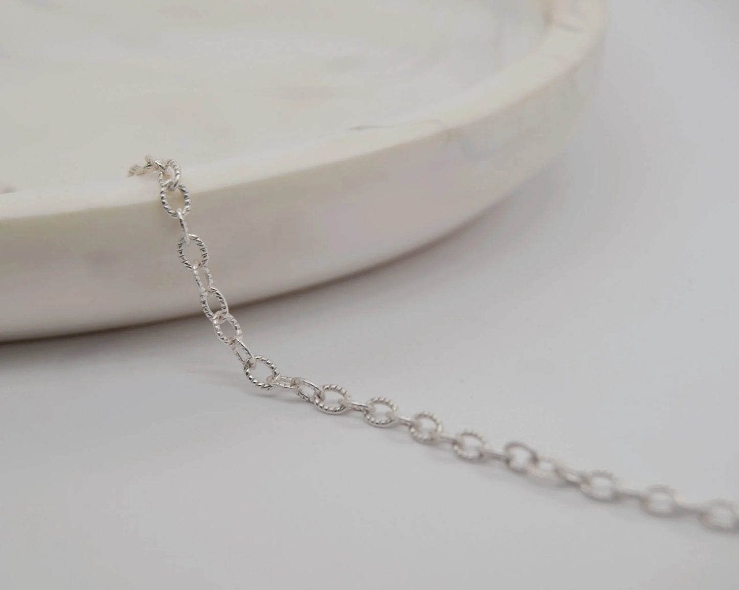 Cable Patterned Sterling Silver