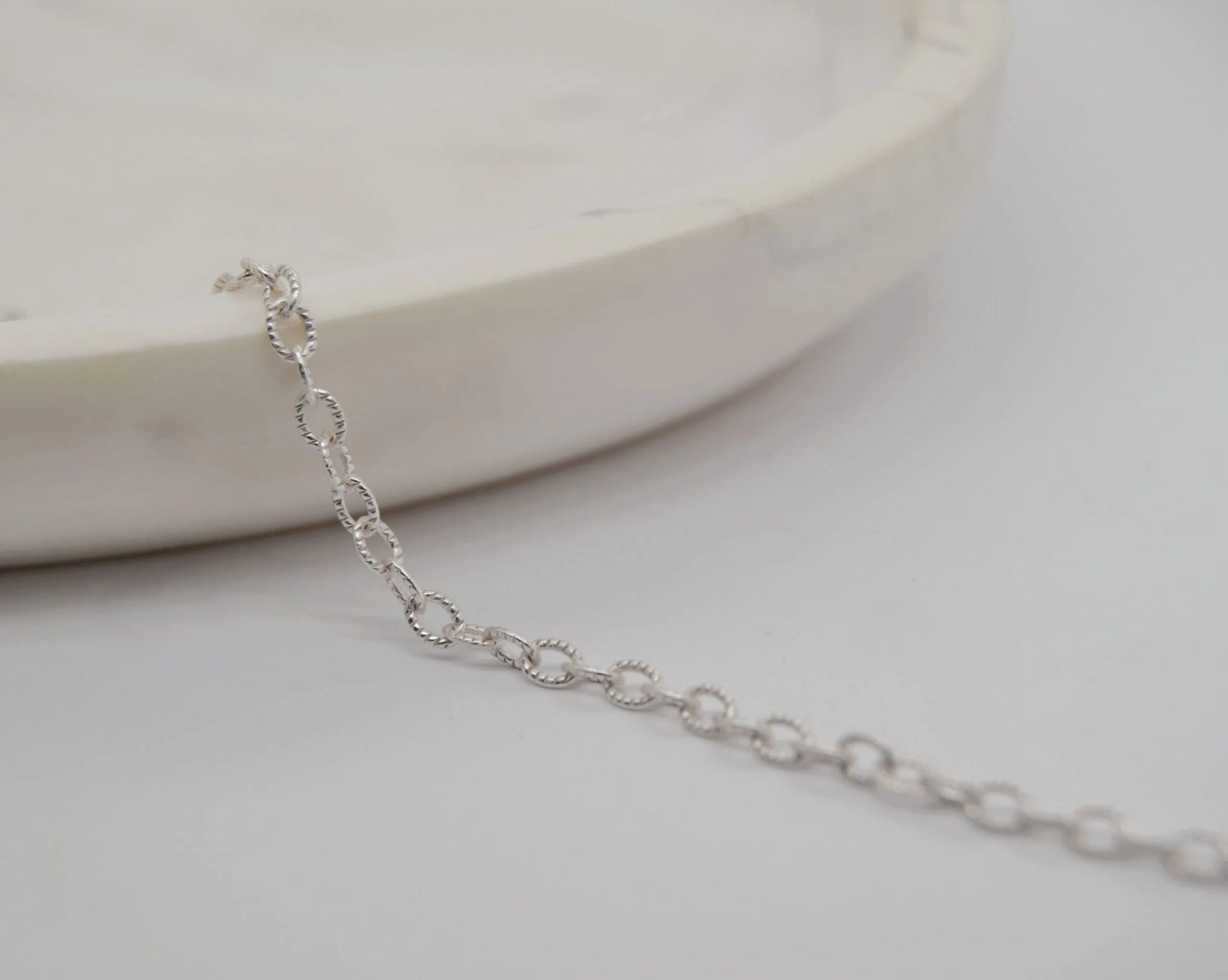 Cable Patterned Sterling Silver