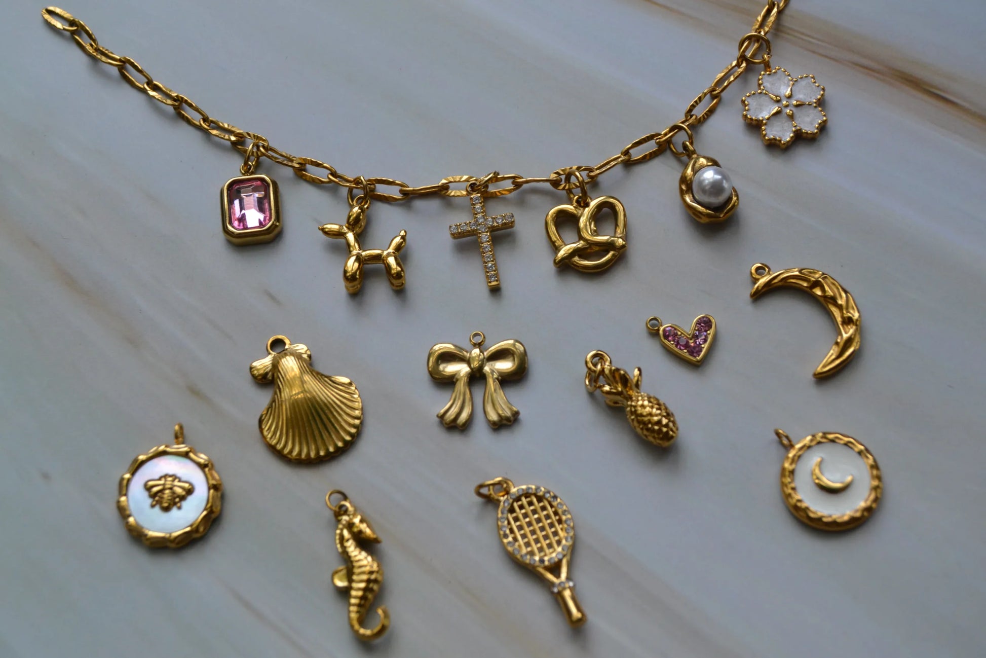 Gold Plated Tarnish Proof Charm Kit