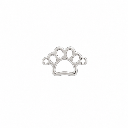 Silver Dog Paw Connector