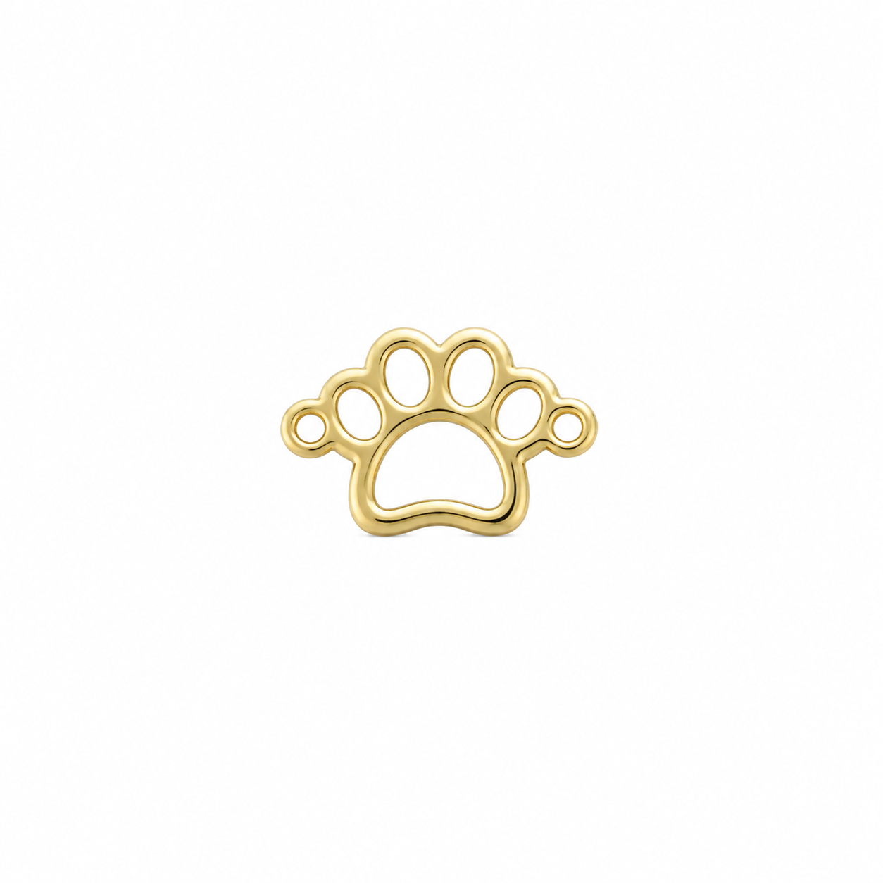 Gold Filled Dog Paw Connector