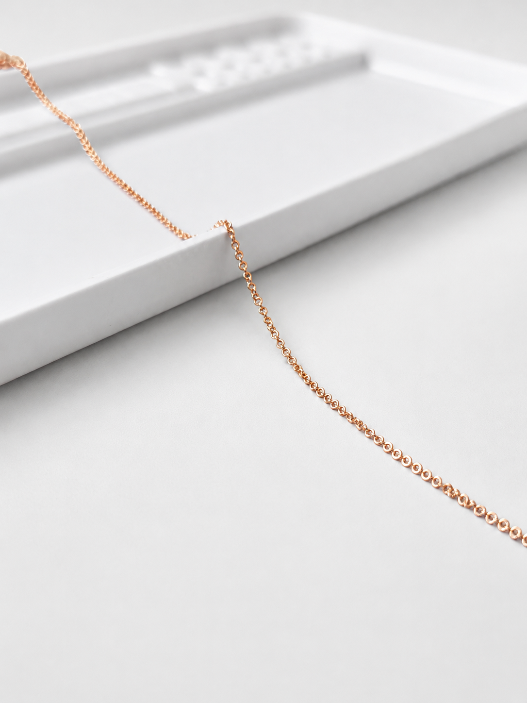 Rose Gold Filled Morse Code Chain