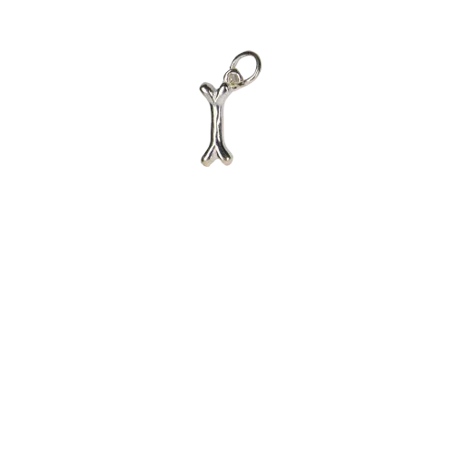 Sterling silver dog bone charm